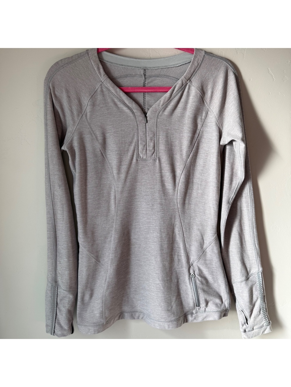 Lululemon Heathered Gray Love Some Run Pullover | 6